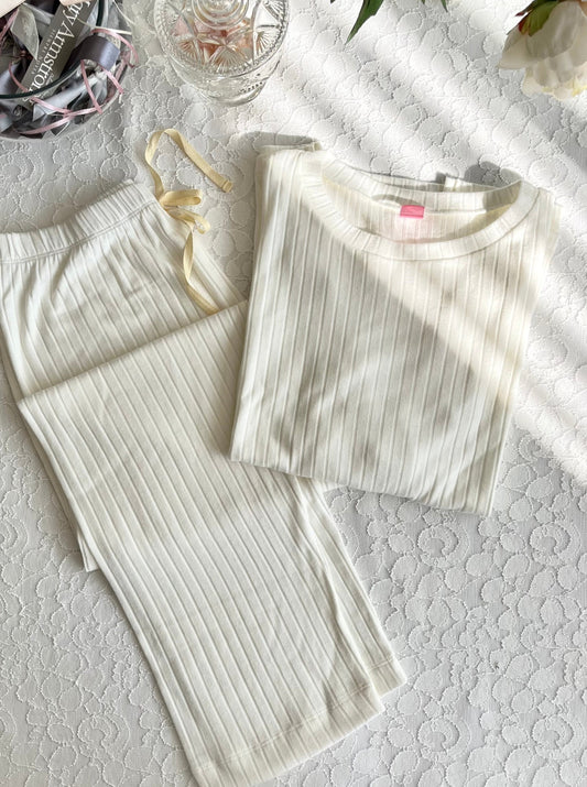 NUEVO PIJAMA LOUNGEWEAR ivory